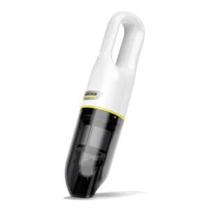 Kärcher Aspirabriciole a Batteria CVH 2, VERSIONE BIANCA, Compatto per un uso rapido in casa e in macchina, Capienza: 0,15l, Peso: 0,65kg, Batteria da 7,2 V, caricatore USB e ugello per fessure 2in1
